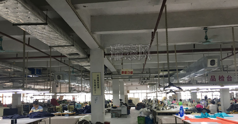 服裝、制衣、皮革廠降溫方案